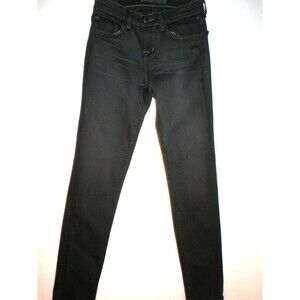 New $225 J Brand Jeans Skinny Dare Dark Gray Womens 24 X 28 Mid Rise Jeggings